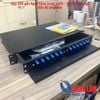 Hộp ODF phối quang gắn Rack khay trượt 24FO SC/UPC Duplex (Bao gồm đầy đủ phụ kiện) - Màu đen