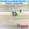 Đầu nối BNC BNC-J-3 cho cáp 50-3 RG58 RG142 RG223 RG400 - Có ống bóp - Trở kháng 50 Ohm