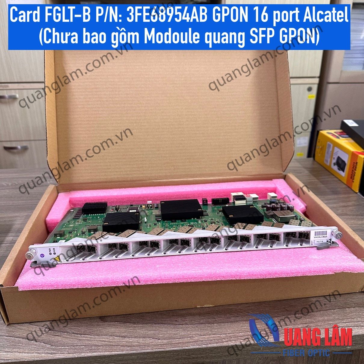 Card FGLT-B P/N: 3FE68954AB GPON 16 port Alcatel Class C+