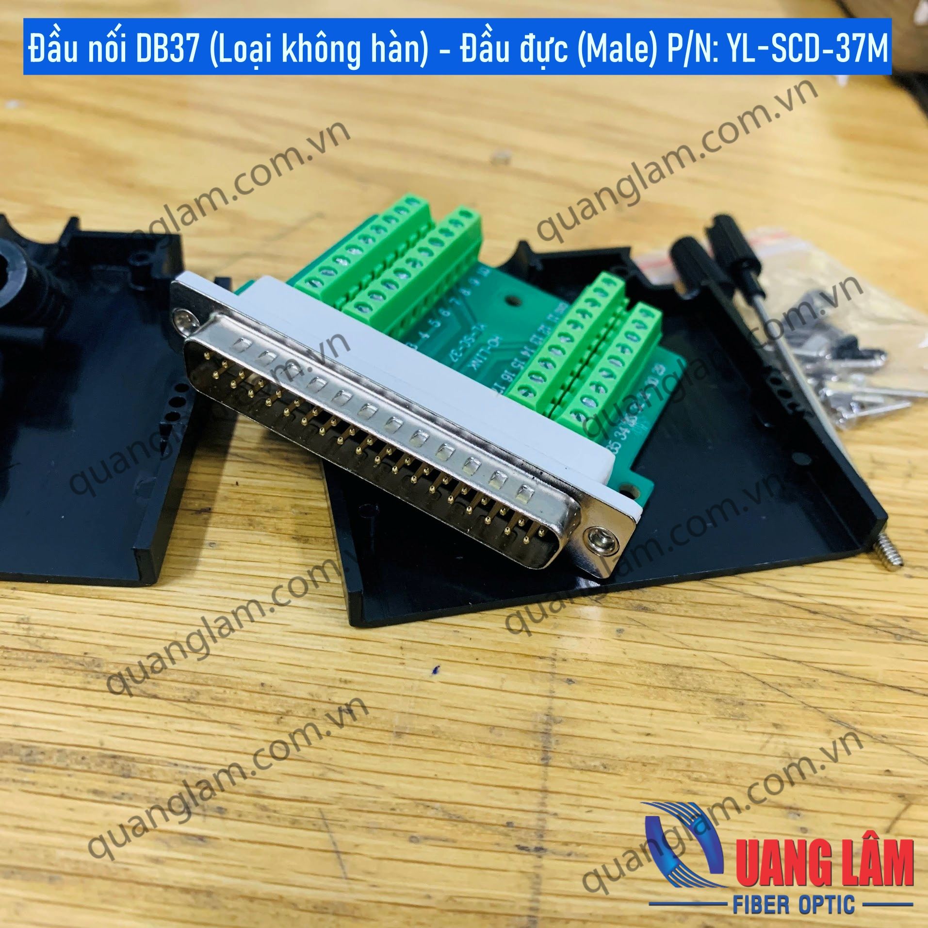 Db357 Codekey Đầu nối DB37 (Loại không hàn) - Đầu đực (Male) P/N: YL-SCD-37M – Công ...
