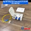 Hộp ODF bằng nhựa 02FO SC/UPC FTK-FWO-02C (Bao gồm Dây hàn quang đơn mốt SC/UPC+Phụ kiện)