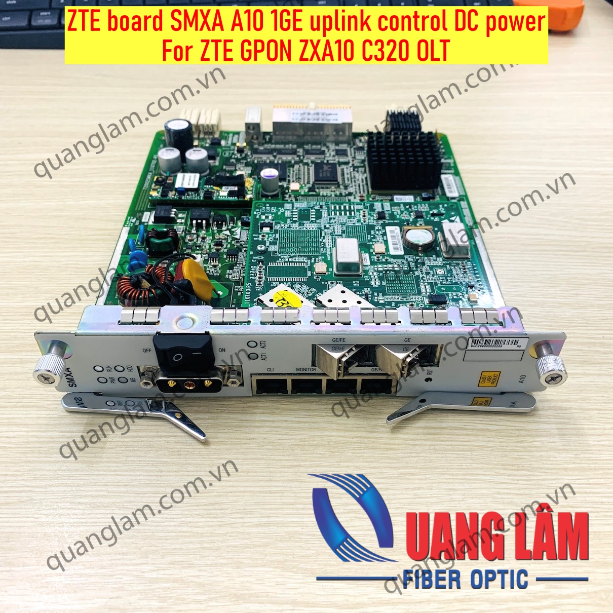 ZTE board SMXA/A10 1GE uplink control DC power For ZTE GPON