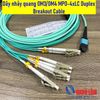 Dây nhảy quang MPO-4xLC OM3 OM4 - Chiều dài theo yêu cầu