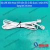 Dây LINE điện thoại RJ11 bấm sẵn 2 đầu (Loại 2 chân 6P2C) - Dạng dẹt 2x0.4mm