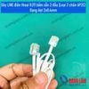 Dây LINE điện thoại RJ11 bấm sẵn 2 đầu (Loại 2 chân 6P2C) - Dạng dẹt 2x0.4mm