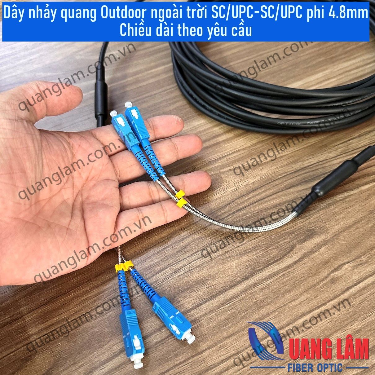 Dây Nhảy Quang Outdoor Ngoài Trời Singlemode 02FO SC/UPC-SC/UPC Đường ...