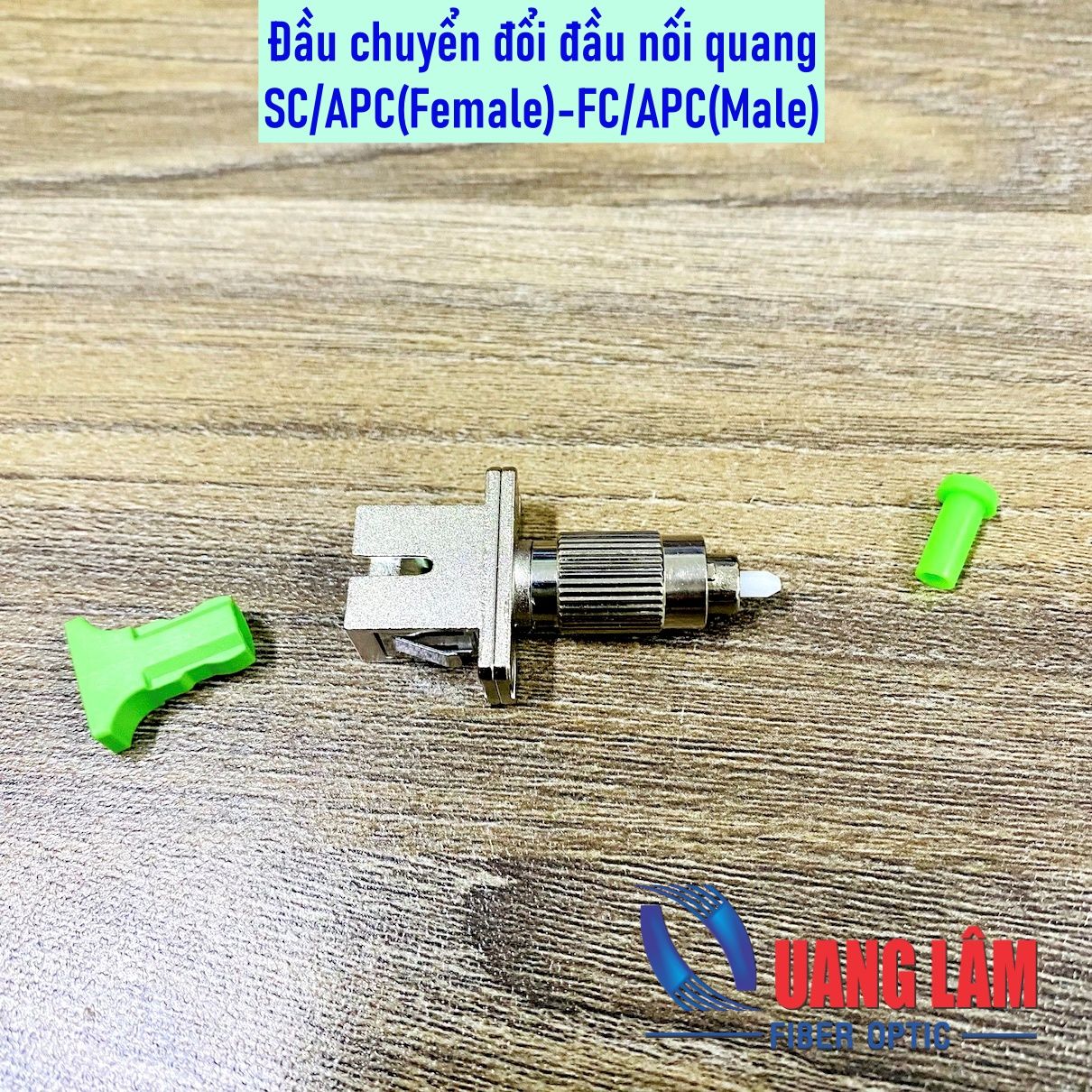Đầu chuyển đổi đầu nối SC/APC(Female)-FC/APC(Male) Singlemode, Simplex ...