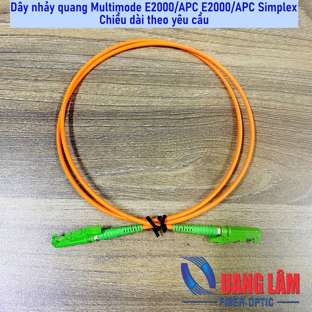 Dây Nhảy Quang Mulitmode E2000/APC - E2000/APC Phi 3.0mm, Simplex - Chiều Dài Theo Yêu Cầu