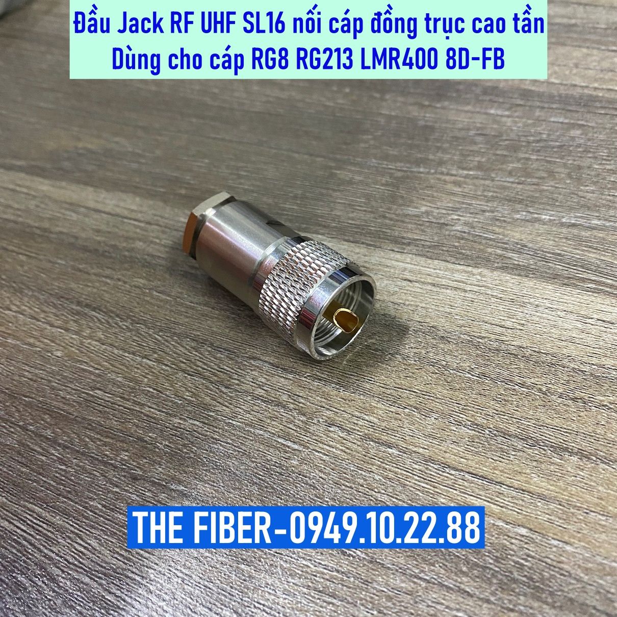 Đầu Jack RF UHF (SL16) Male nối cáp đồng trục cao tần RG8 RG213 LMR400 ...