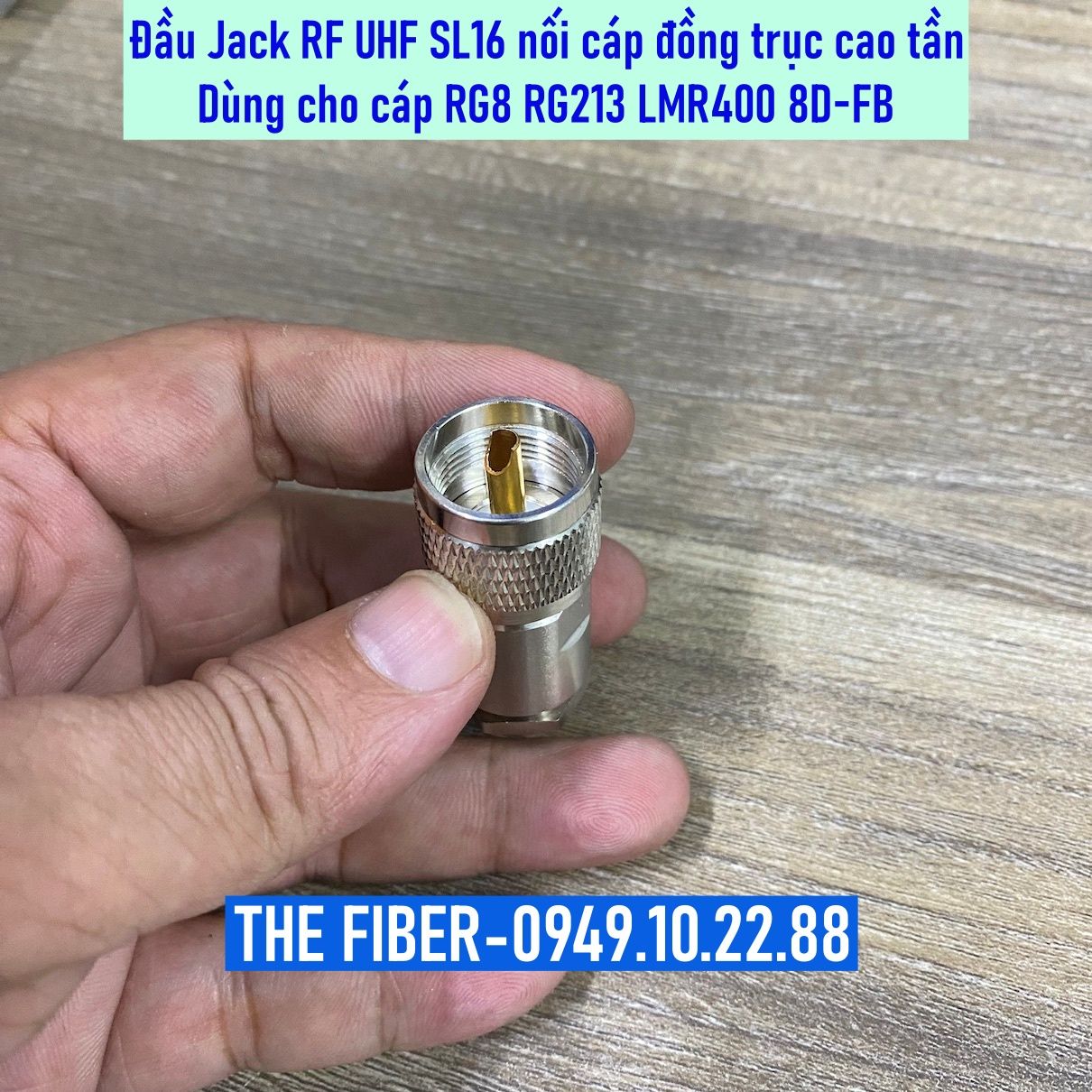 Đầu Jack RF UHF (SL16) Male nối cáp đồng trục cao tần RG8 RG213 LMR400 ...