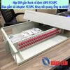 Hộp ODF gắn Rack cố định 48FO FC - Đầu tròn vặn (Bao gồm 48 Adapter FC, 48 Ống Co Nhiệt, Khay Nối Quang)