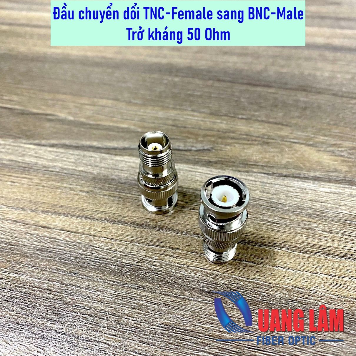 Đầu chuyển đổi RF TNC-Femle (Cái) sang BNC-Male (BNC Đực) - Trở kháng 50 Ohm