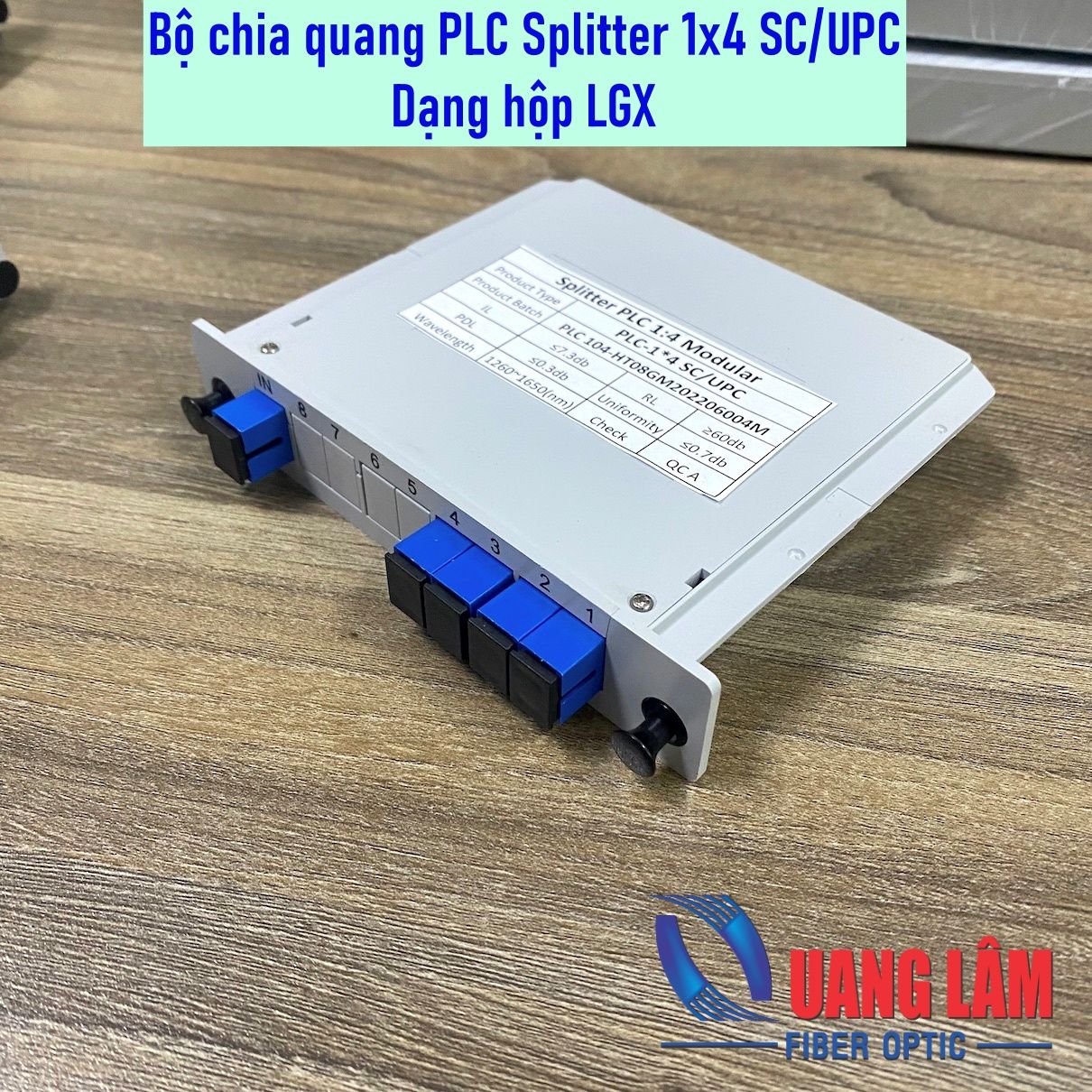 Bộ chia quang PLC Splitter 1x4 SC/UPC - Dạng hộp nhựa LGX – Công ty ...