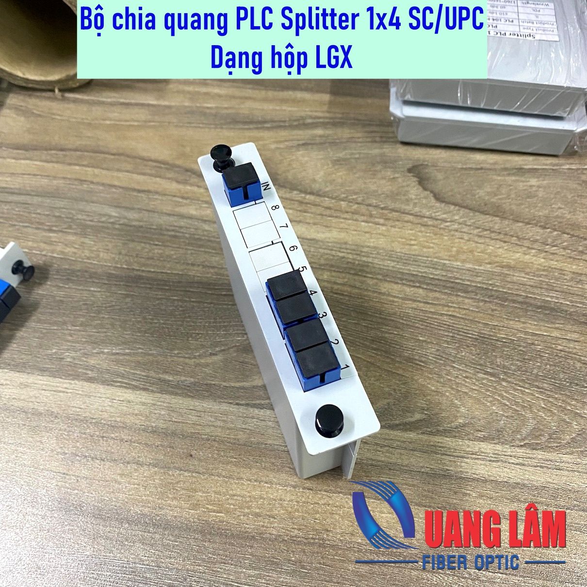 Bộ chia quang PLC Splitter 1x4 SC/UPC - Dạng hộp nhựa LGX – Công ty ...