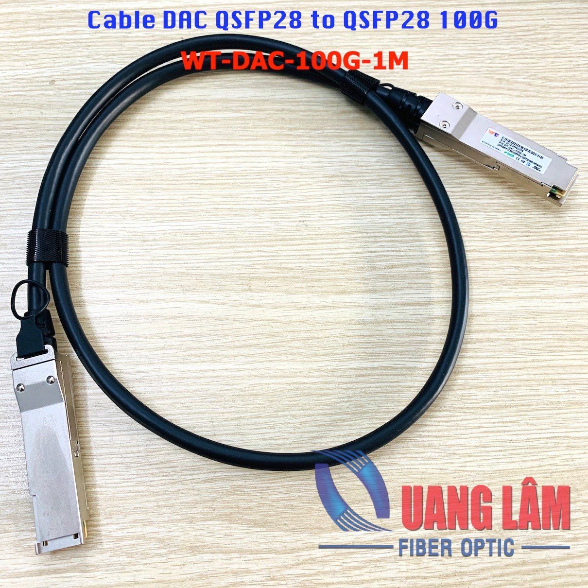 Cable DAC QSFP28 To QSFP28 100G Dài 1M
