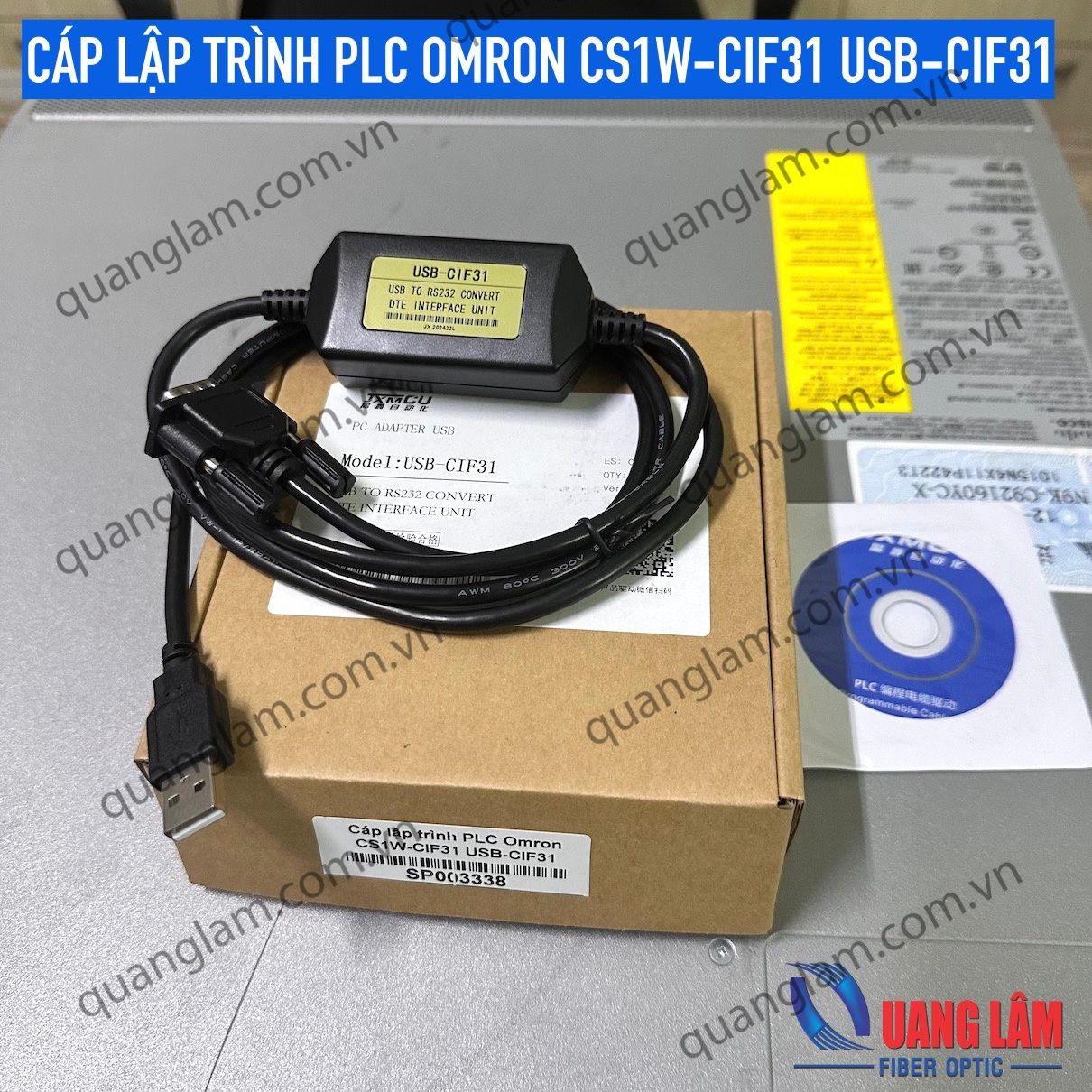 CÁP LẬP TRÌNH PLC OMRON CS1W-CIF31 USB-CIF31