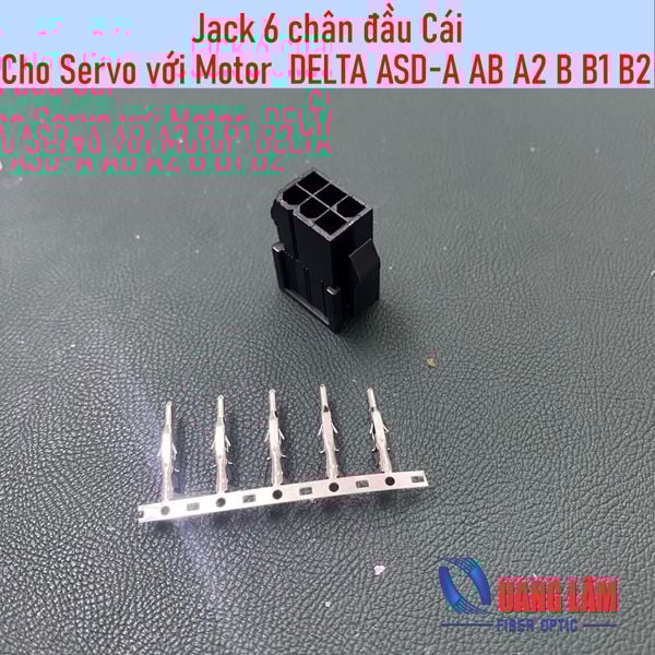 Jack 6 chân đầu Cái Cho Servo với Motor DELTA ASD-A AB A2 B B1 B2 ...