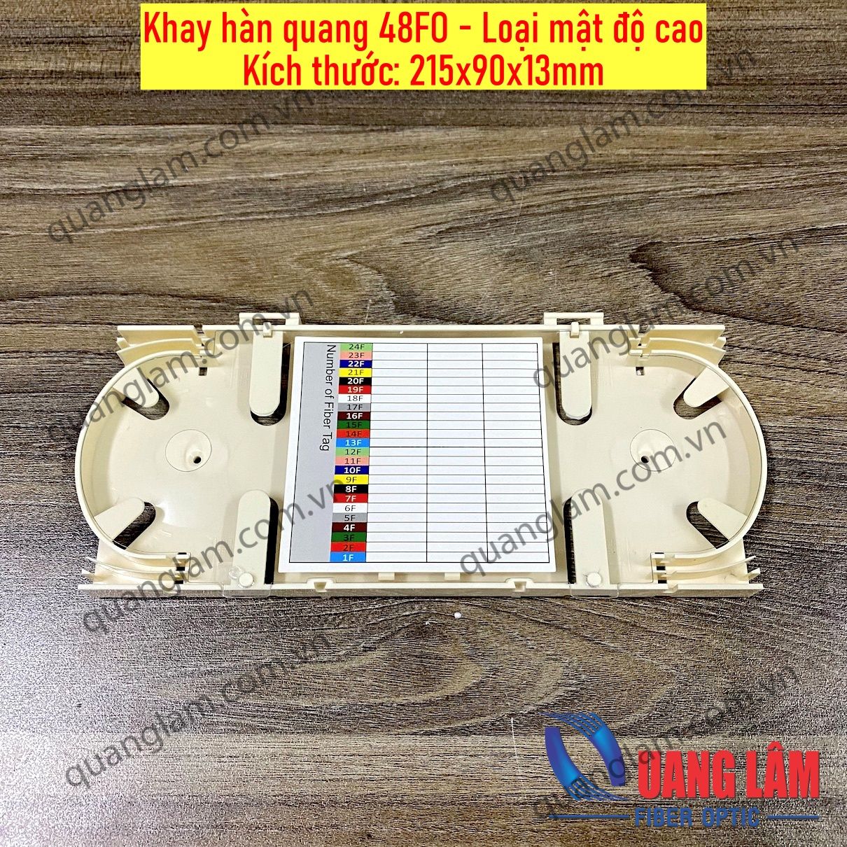 Khay hàn quang 48FO loại mật độ cao - Kích thước 215x90x13mm