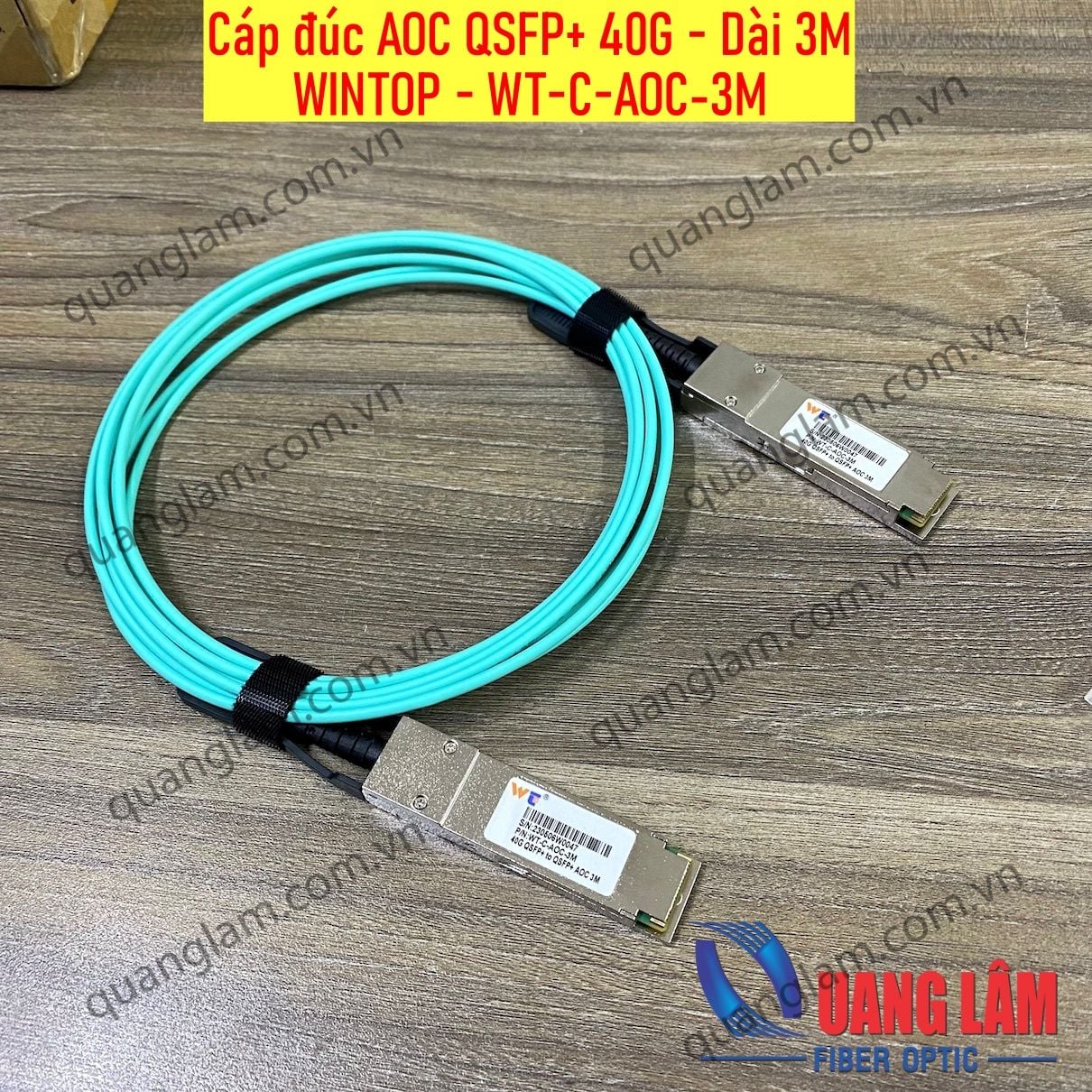 Cáp đúc AOC 40G QSFP+ Active Optical Cable - Dài 3M – Công ty TNHH Công ...