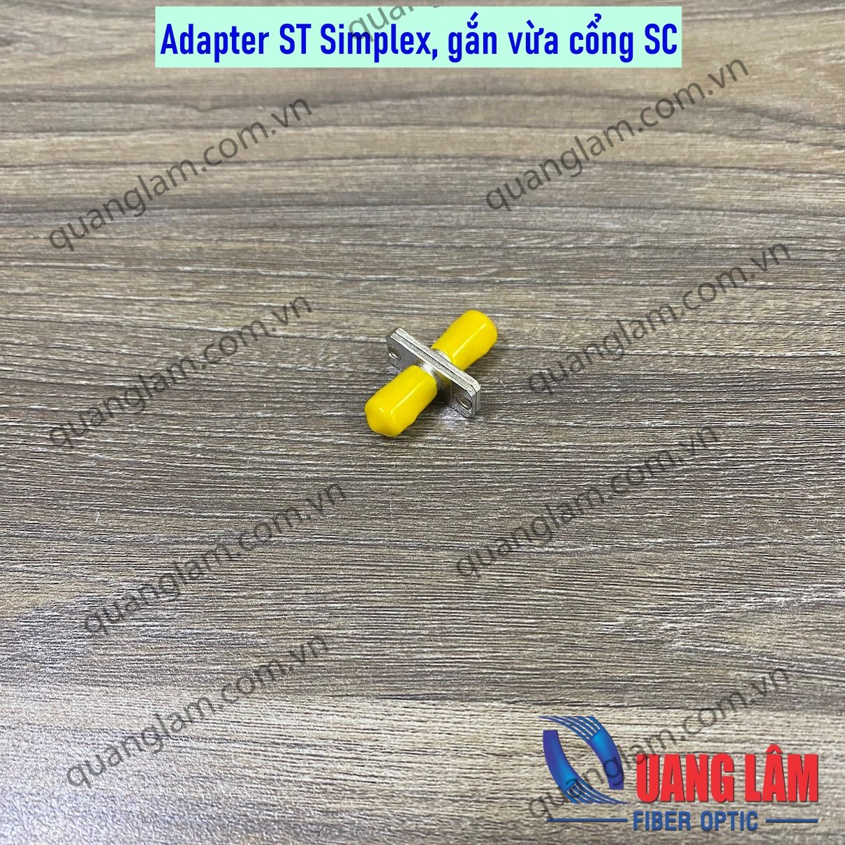 Adapter quang ST Simplex (gắn vừa cổng SC) - Khớp nối quang ST