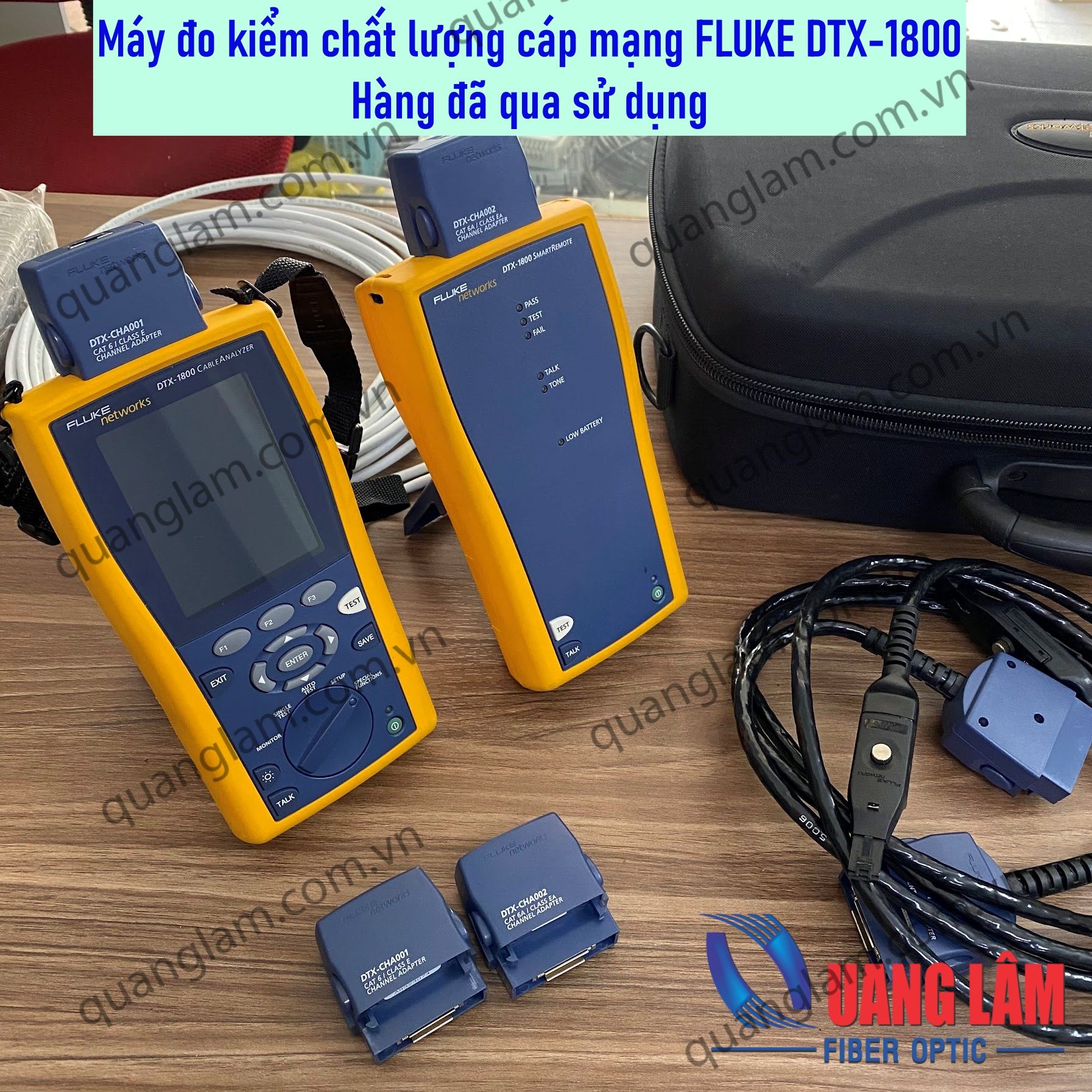 Máy đo kiểm chất lượng cáp mạng FLUKE DTX-1800 (Hàng đã qua sử dụng)