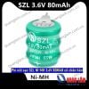 Pin nút sạc SZL NI-MH 3.6V 80MAH có chân hàn