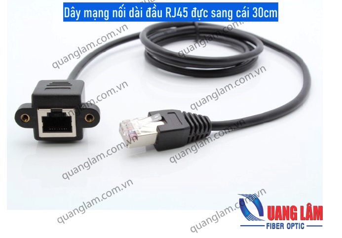 Dây mạng nối dài đầu RJ45 đực sang cái 30cm/50cm/1M