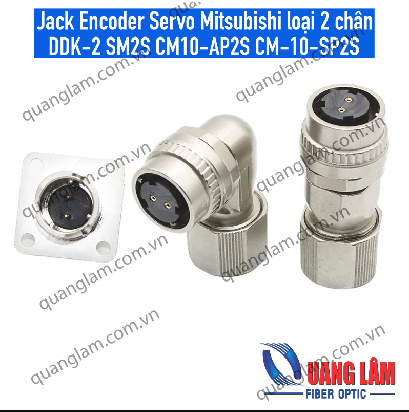 Jack Encoder Servo Mitsubishi loại 2 chân DDK-2 SM2S CM10-SP2S CM10-AP2S MR-BKCNS1