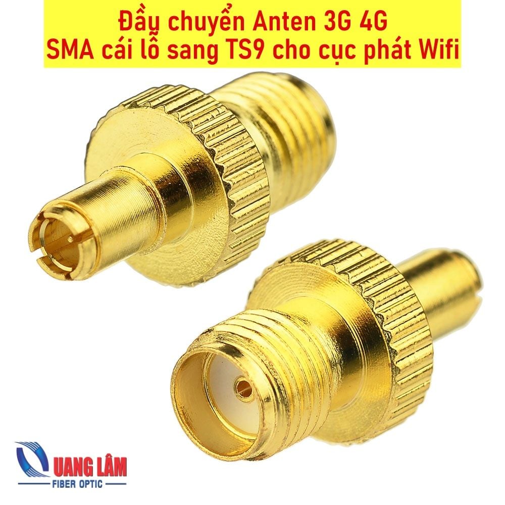 Đầu chuyển Anten 3G 4G SMA cái lỗ sang TS9 cho cục phát Wifi