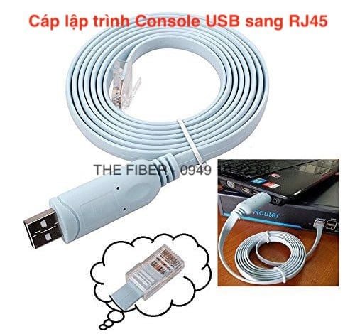 Cáp lập trình Console USB to RJ45 FTDI