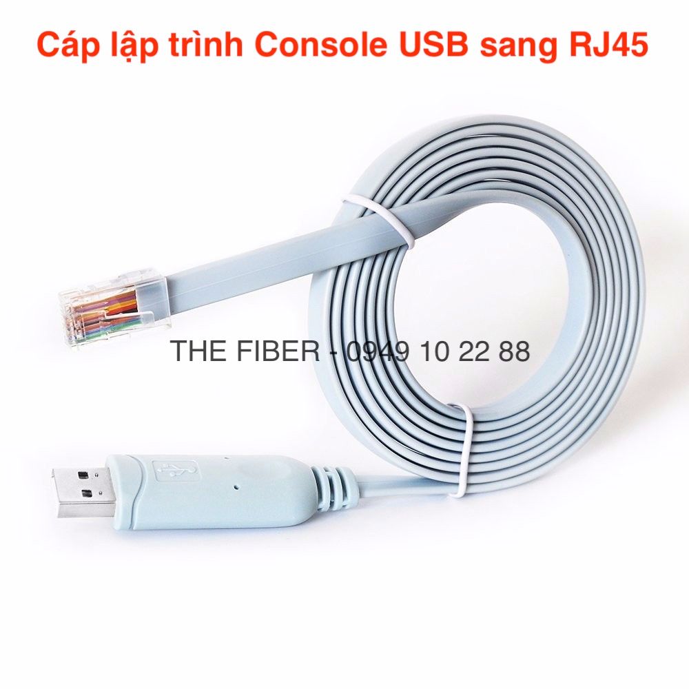 Cáp lập trình Console USB to RJ45 FTDI – Công ty TNHH Công Nghệ Quang Lâm