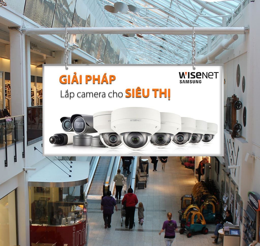 Lắp đặt camera cho siêu thị shop cửa hàng giải pháp quan sát