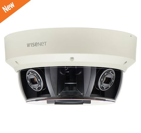 PNM-9080VQP | Camera quan sát đa hướng 360 độ, 8 Megapixel, WiseStream II, Wisenet X