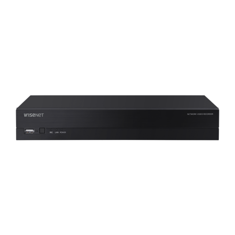 XRN-420S | Đầu ghi hình camera ip Wisenet 4 kênh, 4 cổng PoE, hỗ trợ lưu trữ 6TB, tốc độ ghi 50 Mbps