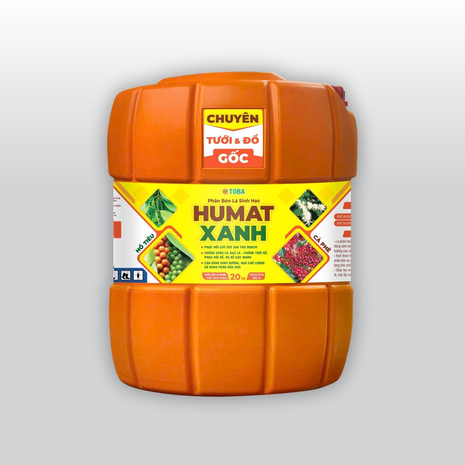 HUMAT XANH TIÊU & CAFE ĐỔ GỐC - CAN 20 LÍT  (NND-HXA20.1)