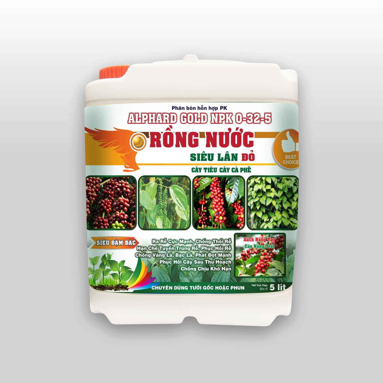 SIÊU LÂN ĐỎ _ ALPHARD GOLD NPK 0-32-5 _ CAN 5L(NND-RN043)