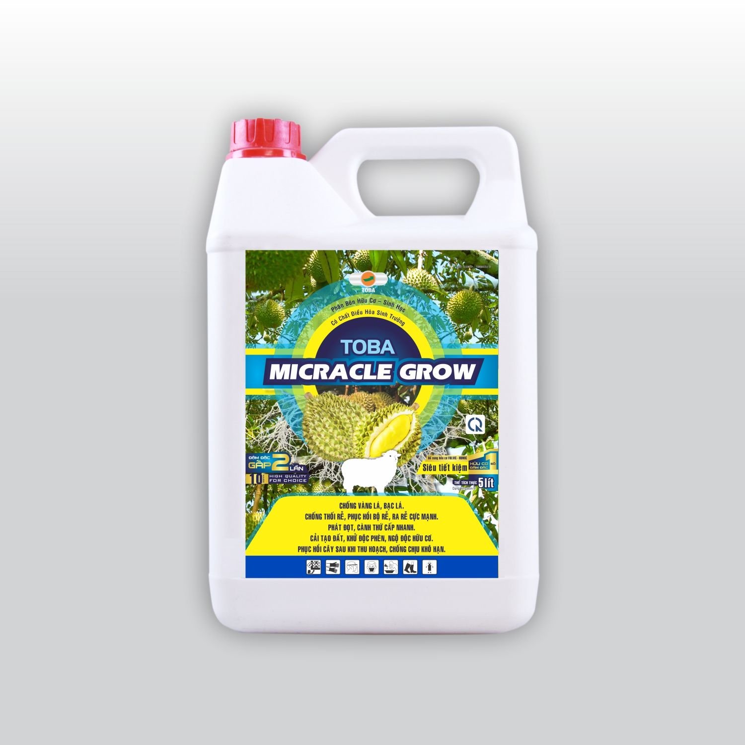 TOBA MICRACLE GROW - SẦU RIÊNG - Can 5 Lít - NND-TD307.3