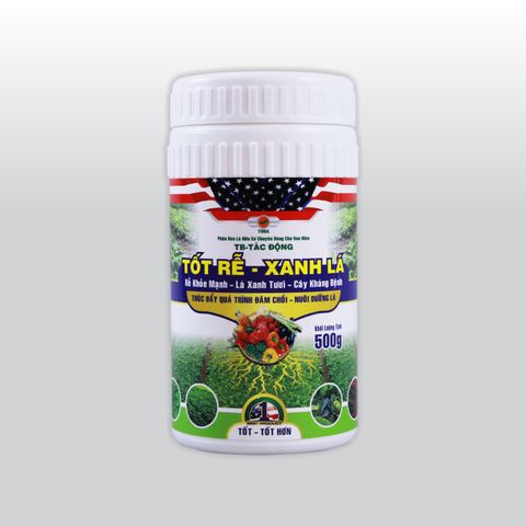  TB TÁC ĐỘNG - TỐT RỄ - XANH LÁ - RAU MÀU - Hũ 500G (NND-TD612) 