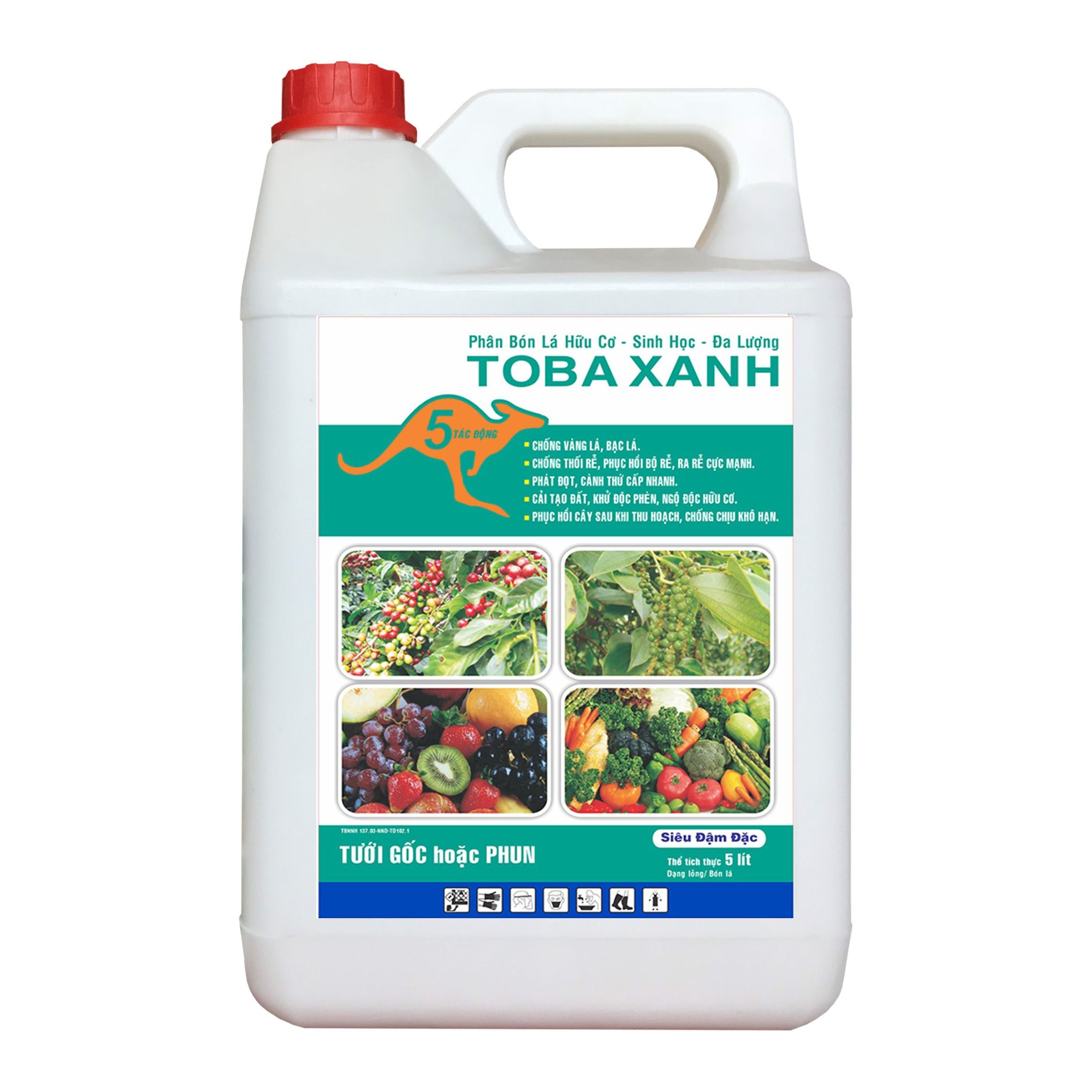 TOBA XANH CHUỘT ÚC - TỔNG HỢP (Chai 1 lít) - NND-TD102 - (Can 5 lít) - NND-TD102.1