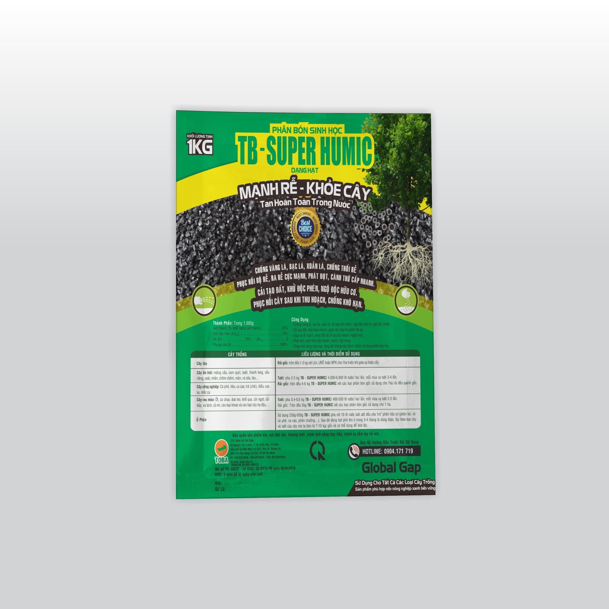 TB SUPER HUMIC - Gói 1 Kg - NND-HMH19