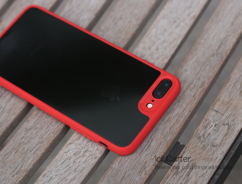 iPhone 7, 8 - Ốp lưng Carter dẻo lưng trong viền màu bảo vệ camera (nhiều màu) 
