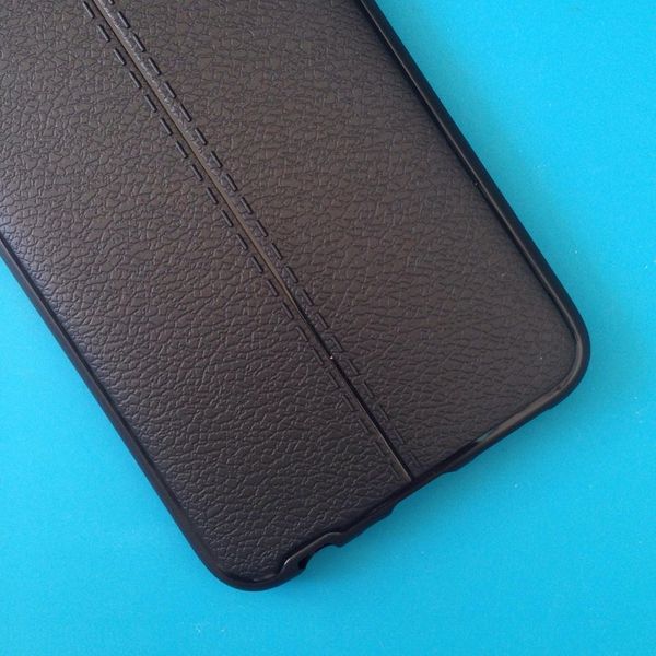 Oppo A83 - Ốp lưng dẻo vân da Auto Focus (Đen)