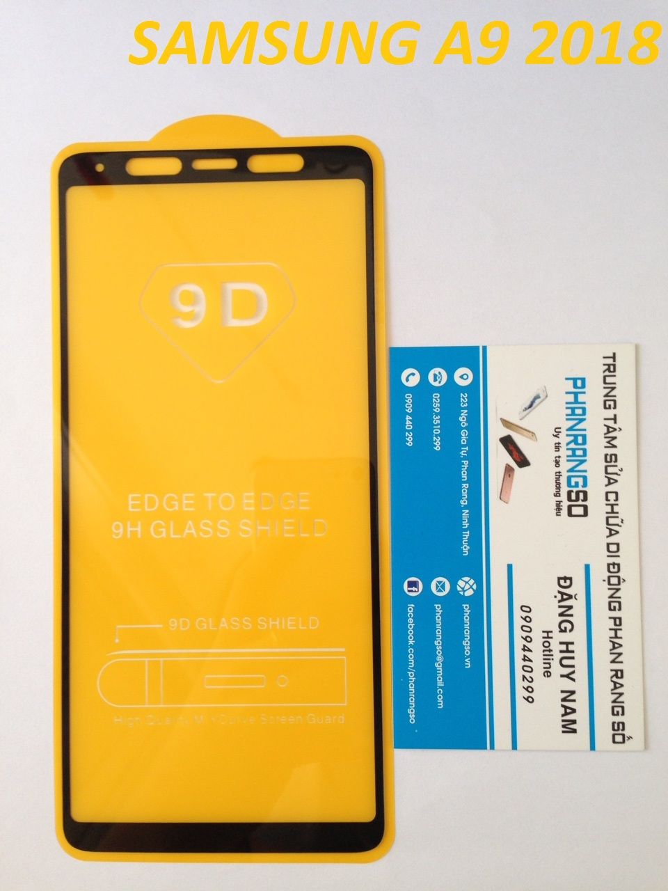  Cường lực full màn hình Samsung A9 2018 (Đen) 