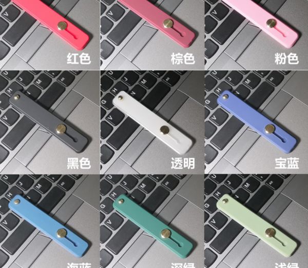  Giá đỡ kiêm nhẫn đeo xỏ ngón tay silicon dán ốp lưng 