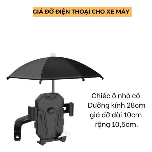 Giá Đỡ Điện Thoại Xe Máy Có Dù 