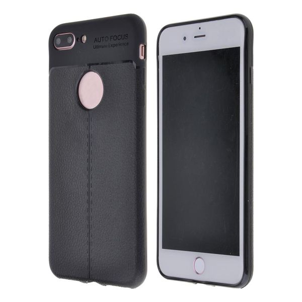 Ốp lưng iPhone 7 Plus, 8 Plus dẻo vân da Auto Focus cao cấp hiệu Baseus