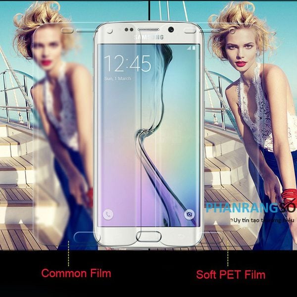 Samsung Galaxy S7 Edge  - Miếng dán bảo vệ Full màn hình PET dẻo (Trong suốt)