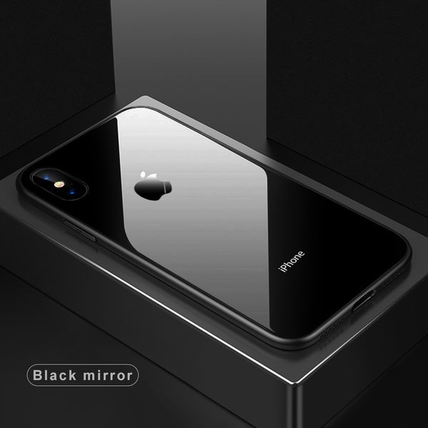 iPhone X, 8, 8 Plus, 7, 7 Plus, 6, 6 Plus - Ốp lưng gương bóng cứng viền dẻo