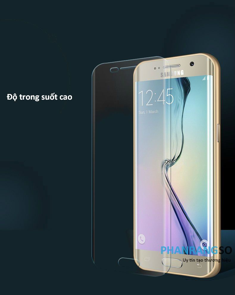  Samsung S7 Edge  - Miếng dán bảo vệ Full màn hình PET dẻo (Trong suốt) 