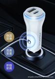  Tẩu sạc nhanh xe hơi sạc 22.5W (USB - Type C) Pisen chính hãng (Trắng) 